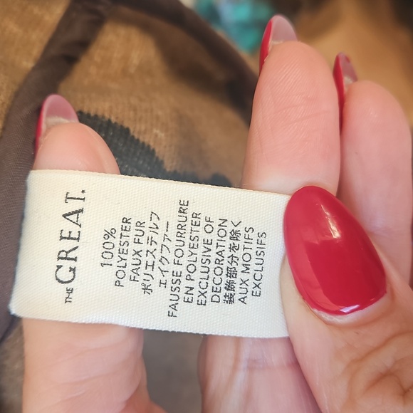 The Great. The Pasture Jacket Women Size 0 Horses Zip Up Sherpa XS Rare - Picture 5 of 8